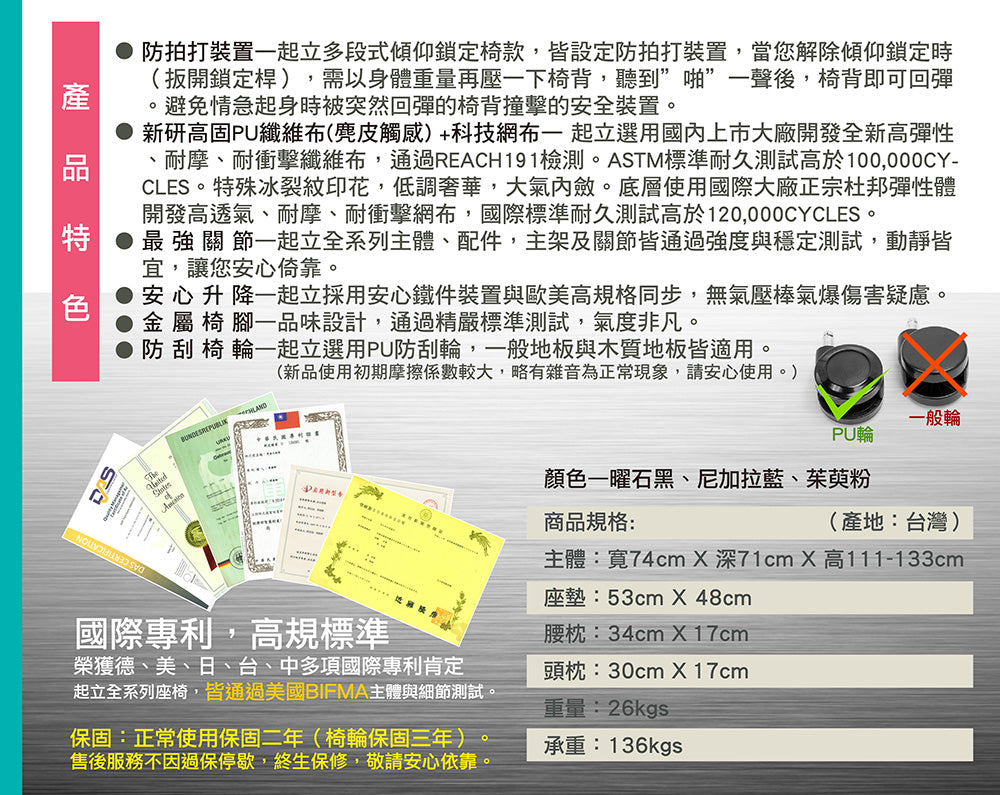 起立時光 KL-A1888F 特仕旗艦沙發椅